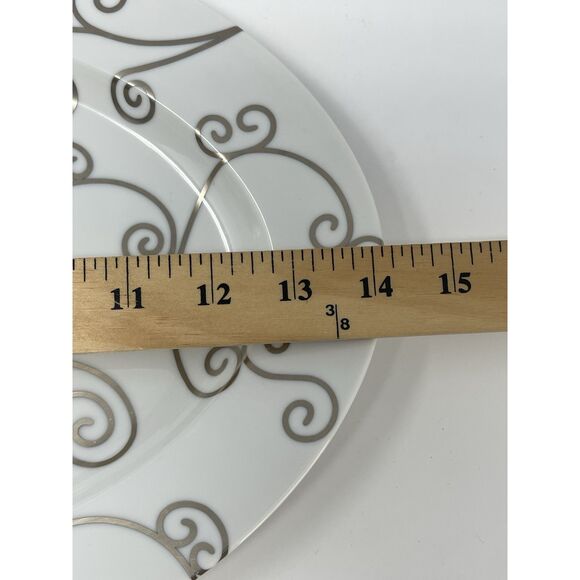 LS Collection Sevilla By Vicente Wolf Metallic Scrolls Serving Platter 10x14” - Picture 3 of 6